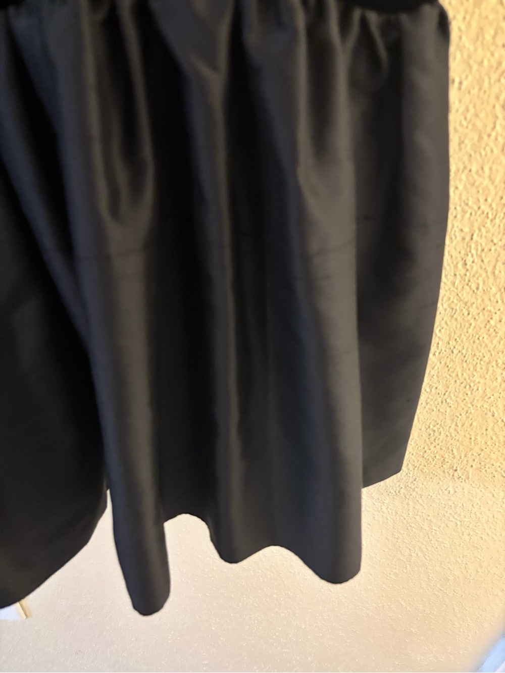 Vintage Black Velvet Drop Waist Rayon Silk Dress M - Picture 3 of 6